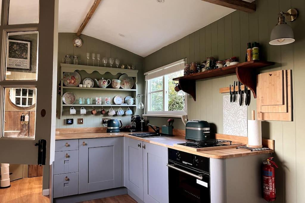 Mountbatten Shepherds Hut & Buckhurst Shepherds Hut Ashford  Ngoại thất bức ảnh