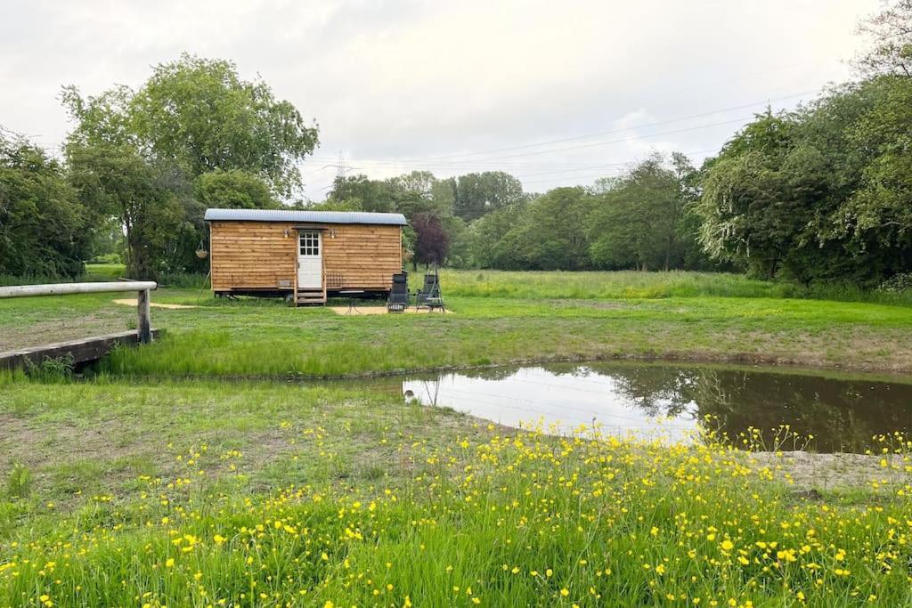 Mountbatten Shepherds Hut & Buckhurst Shepherds Hut Ashford  Ngoại thất bức ảnh